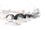 Doppelkotflügel für Anhänger 15-17,5" DOMAR DK1515 Radlauf 860/410 mm