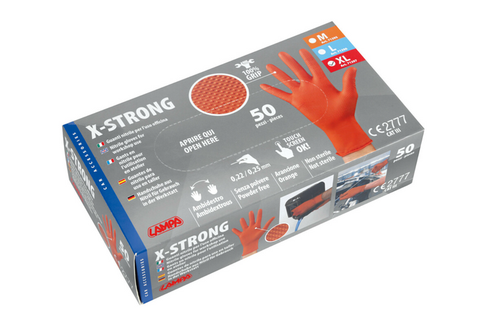 LAMPA X-Strong XL Nitrilhandschuhe 50 Stück.