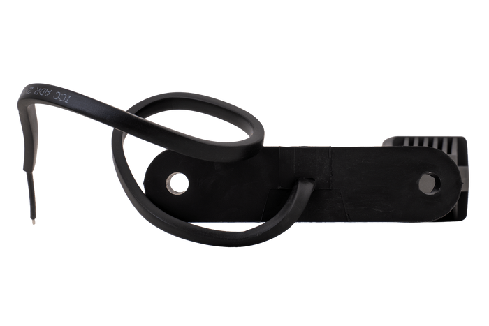 FRISTOM FT-145 LED Umrissleuchte, links, auf einem Gummiarm