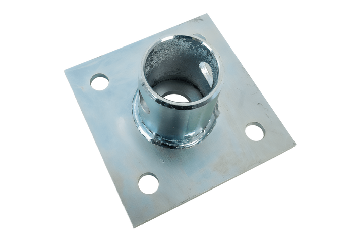 Ausziehbare Stütze mit UNITRAILER TJ5001+TJ5002A Adapter für 1300 kg Pritschenanhänger 364-614 mm
