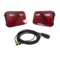 ASPÖCK MULTILED IV LED-Rückleuchten + ASPÖCK Kabelbaum 4,5 m 7-polig
