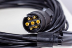 FRISTOM LED-Rücklichter + MANTES 4m 7PIN Kabelbaum
