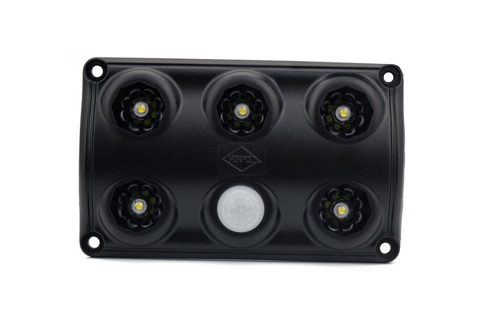 HORPOL LWD2156/CZ LED 900lm schwarze Innenraumleuchte mit Bewegungssensor