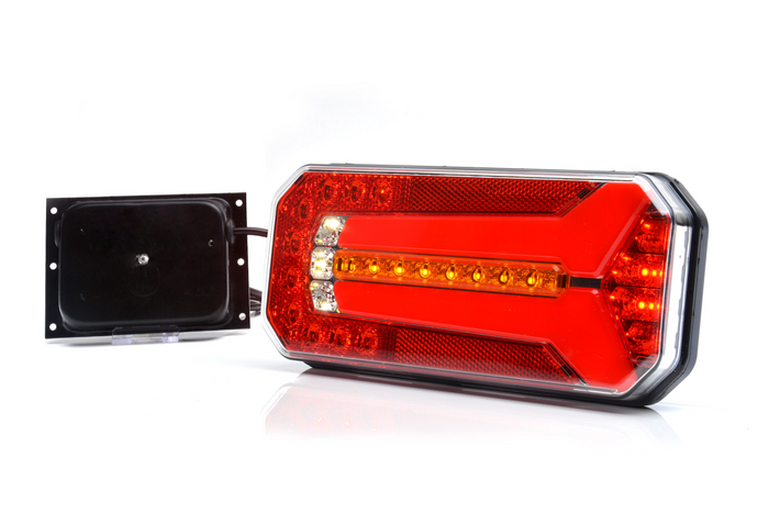 WAŚ W150DD LED-Rückleuchte mit 6 Funktionen, universell