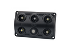HORPOL LWD2157/CZ LED-Innenraumleuchte 900 lm schwarz mit Schalter und roter Diode