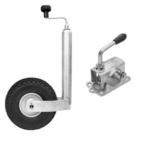 Stützrad mit Gusseisenklemme WINTERHOFF ST48-260LB+KLE48-G 150 kg 48 mm 500–710 mm