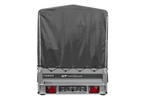 Anhänger 264x125 UNITRAILER FORCE 264 KIPP ungebremst mit H-1100 Rahmen und grauer Plane