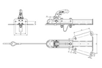 KNOTT K7.5-H+KZE7.5 Kugelkupplung mit Halterung und Kabel für 750 kg Anhänger mit V-förmiger Deichsel