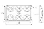 HORPOL LWD2154/CZ LED 990lm schwarze Innenraumleuchte für Autos