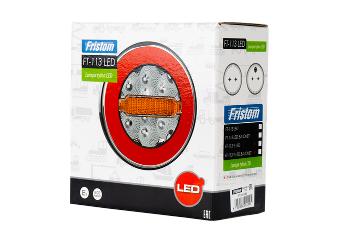 FRISTOM FT-113 LED-Rückleuchte, 3 funktionen, universal