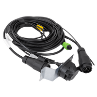 MANTES Elektroinstallation, Bootsanhänger Kabelbaum, 11,67m, 13PIN Stecker, 2x 5PIN Bajonett