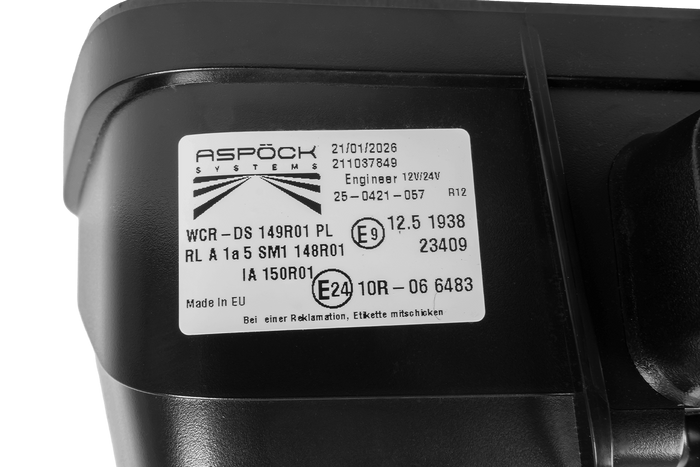 ASPÖCK LuxLED II LED-Frontleuchte, 7 Funktionen, 6-polig, DEUTSCH DT06-6S, links
