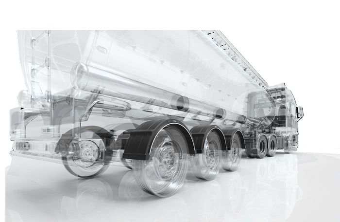 Kotflügel für Anhänger 19,5-24,5" DOMAR DK4175 Radlauf 1300/460mm für Schnellmontage