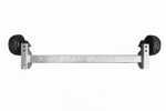 KNOTT VGB13M gebremste Achse für Anhänger/Autotransporter 1350 kg 1200 mm 1550 mm 5x112