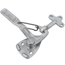 Linke Anhängerkupplung mit WINTERHOFF WV 10-L + WVG 10-A Verschluss, kompletter Anhängerseitenverschluss