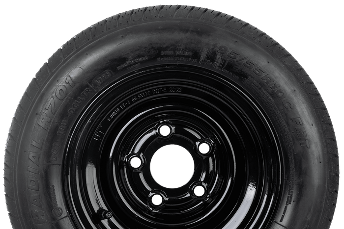 Verstärktes Rad für Anhänger LINGLONG TIRE 195/55 R10C 98/96N UNITRAILER FELGE schwarz 6Jx10" 5x112 ET:-4