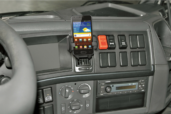 Handyhalterung mit Lampe, Mehrfachhalterung 2 in 1, Saugnapf- oder Lüftungsschlitzbefestigung 