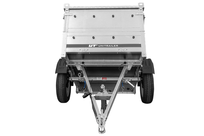 Einachsanhänger 150 x 106 UNITRAILER GARDEN 150 KIPP mit BIS-Bordwänden und Aluminium-Deckel
