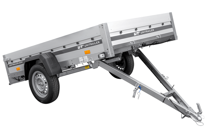 Anhänger mit Aluminiumseitenwänden 230x125 Unitrailer Garden 230 KIPP ALU