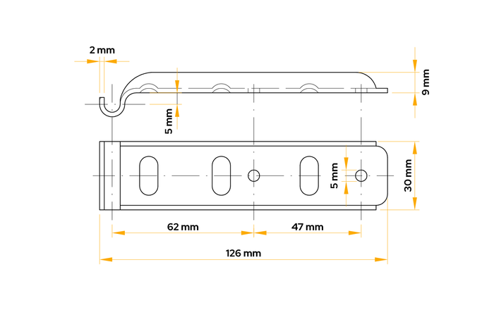WINTERHOFF BVG 10-A Seitenkupplungshalter für Anhänger Seitenkupplung