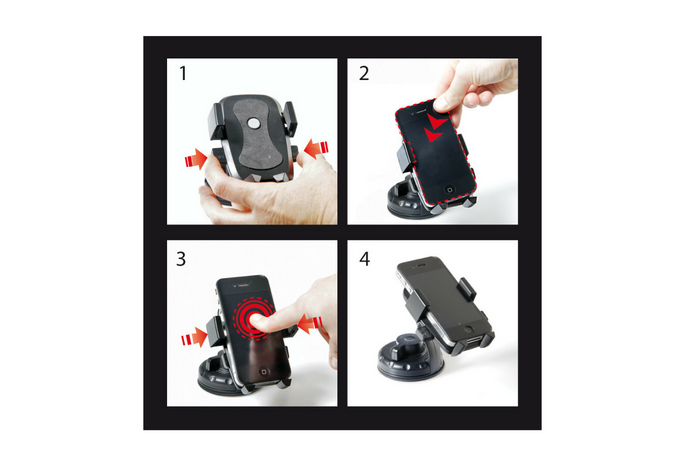 Easy-Lock LAMP Handyhalterung mit Saugnapf
