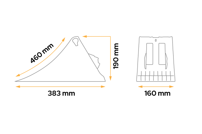 G46 Unterlegkeil mit LOKHEN Befestigungswinkel h: 190mm