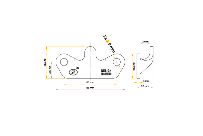 STEELPRESS Z-15 Seitenkupplungshalter für Anhängerkupplung