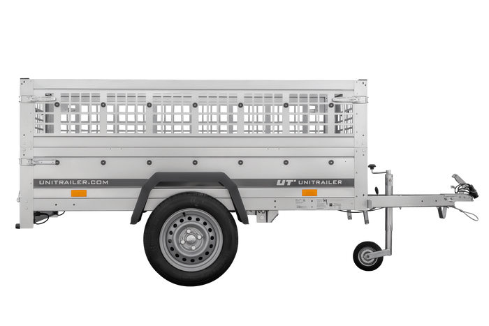 Leichter Anhänger 200x106 UNITRAILER GARDEN 200 KIPP mit Gitterwänden