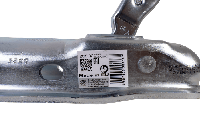 STEELPRESS ZSK-1700D Kugelkupplung für 1700 kg Anhänger mit 50 mm Rohrzugstange