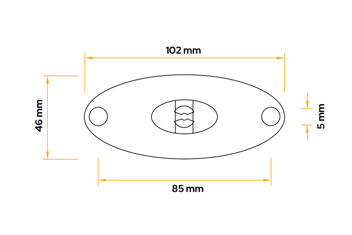 ASPÖCK FLATPOINT II LED Umrissleuchte, orange, universal