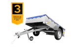 Garden Trailer 201 KIPP mit Flachplane, Stützrad und Planenträgern