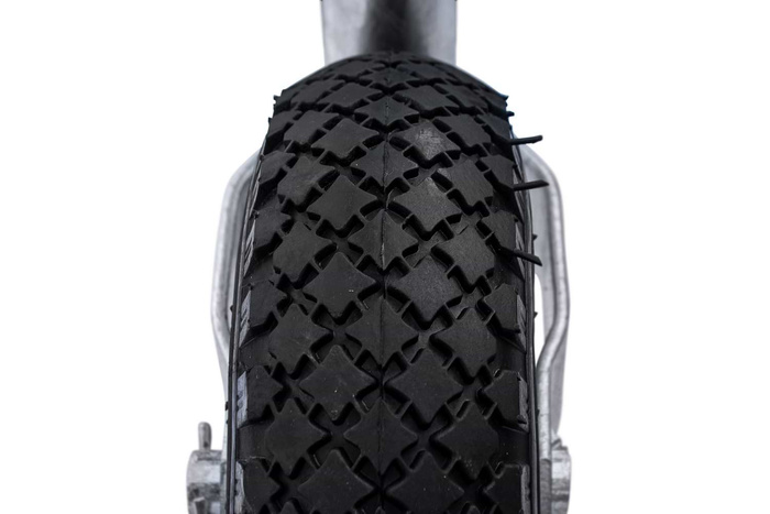 KNOTT TK48 Stützrad, Luftreifen, 150 kg, 48 mm, 500–720 mm