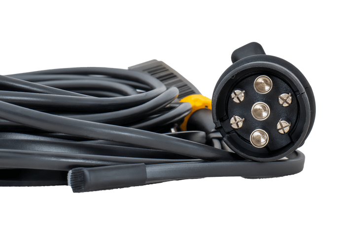 MANTES Elektroinstallation, Kabelbaum, 5m, 7 poliger Stecker, 2x 5 pin Bajonett