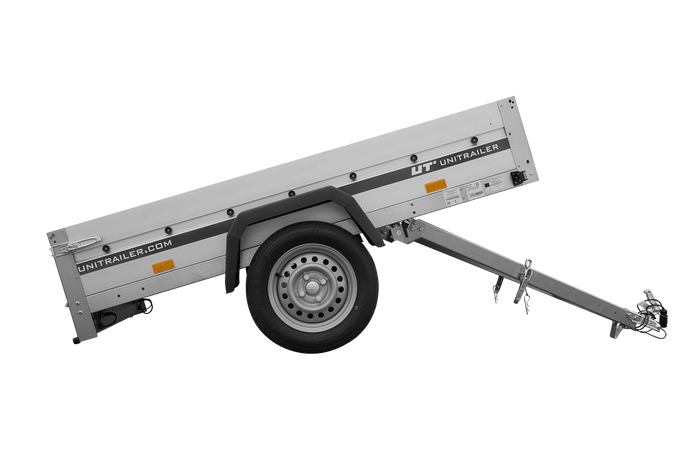 Anhänger mit Aluminiumseitenwänden 200x125 Unitrailer Garden 201 KIPP ALU