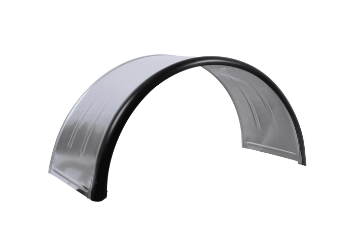 Doppelkotflügel für Anhänger 16-17,5" DOMAR DK7135 Radlauf 1000/450 mm Metall mit Gummikante