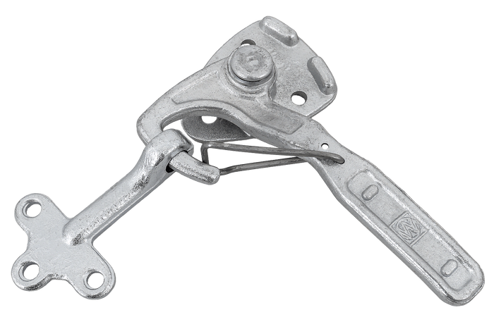 Linke Anhängerkupplung mit WINTERHOFF WV 10-L + WVG 10-A Verschluss, kompletter Anhängerseitenverschluss