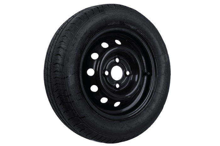 OUTLET Anhängerrad REIFEN LINGLONG 155/70 R13 75N FELGE UNITRAILER schwarz 4Jx13" 4x100 ET:30