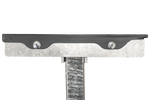 UNITRAILER Flache Seitenstütze für Bootsanhänger, Länge 30 cm, Höhe 40 cm, GRAU