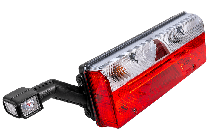 ASPÖCK EUROPOINT III LED-Bajonett-Rücklicht 7PIN ASS2 mit Hupe, 7 Funktionen links