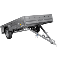 Einachsanhänger auf Blattfedern 264x150 UNITRAILER GARDEN 265/R KIPP