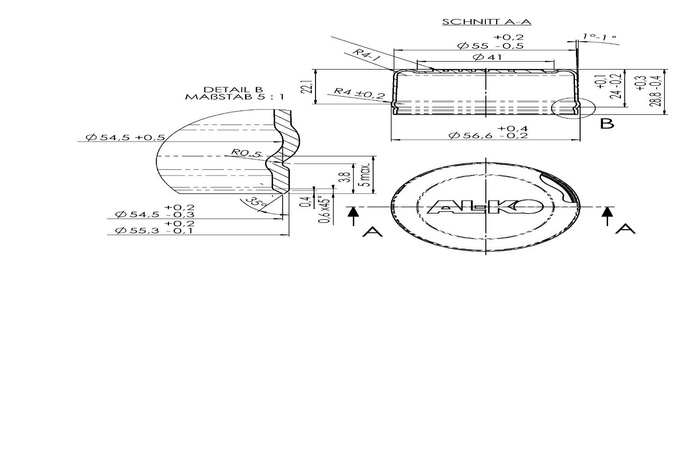 AL-KO 55mm Abdeckkappe für Radlager vom Anhänger