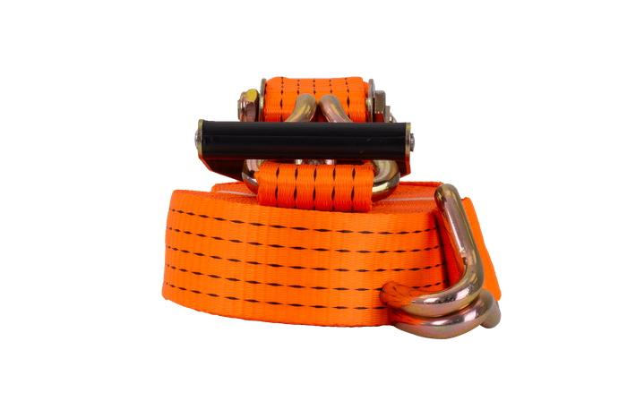 UNITRAILER 15 m/50 mm/5 t orangefarbenes Transportband mit Spanner