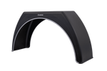 Kotflügel für Anhänger 15-17,5" DOMAR DK3112, flacher Radlauf 950/280 mm mit weißer Zierleiste