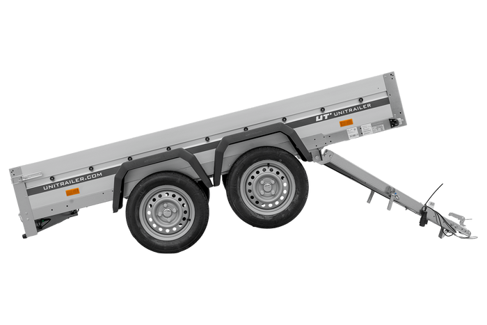 Zweiachsiger Anhänger mit Aluminiumseitenwänden 264x125 Unitrailer Garden 264/2 KIPP ALU