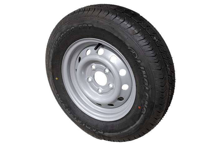 OUTLET Verstärktes Rad für Anhänger LINGLONG REIFEN 165/80 R13C 96/94N UNITRAILER FELGE 4.5Jx13"H2 5x112 ET:30