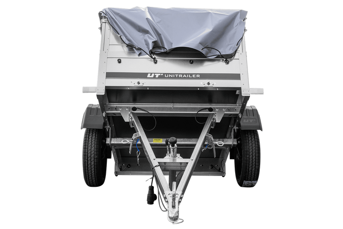 Neuer Anhänger GARDEN TRAILER 150 KIPP mit zusätzlichen Bordwänden, Stützrad und Flachplane