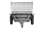 Einachsanhänger 230x125 UNITRAILER GARDEN 230 KIPP mit BIS-Seitenwänden und Aluminiumabdeckung