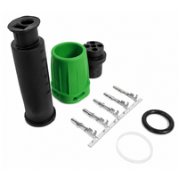 MANTES wasserdichter Stecker für Anhängerrückleuchten, Bajonett, 5-polig, grün, rechts