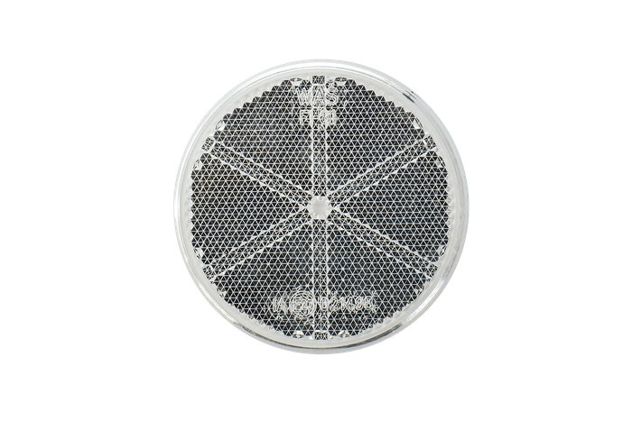 Runder selbstklebender Rückstrahler weiß, WAŚ 61 mm