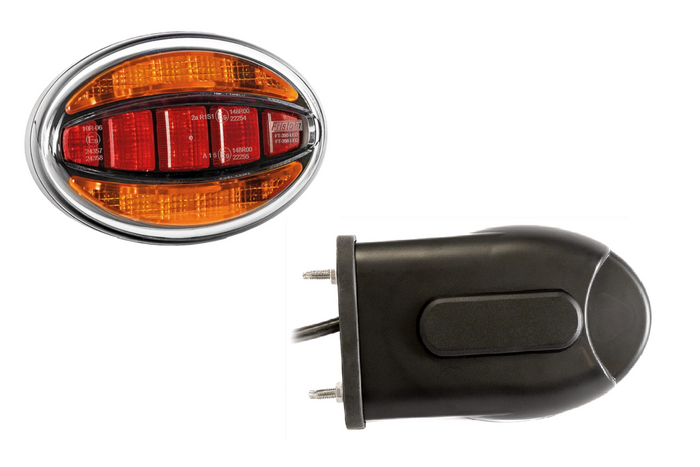 FRISTOM FT-355 LED Universal-Rückleuchte mit Halterung